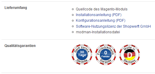 Magento-Module-Garantien